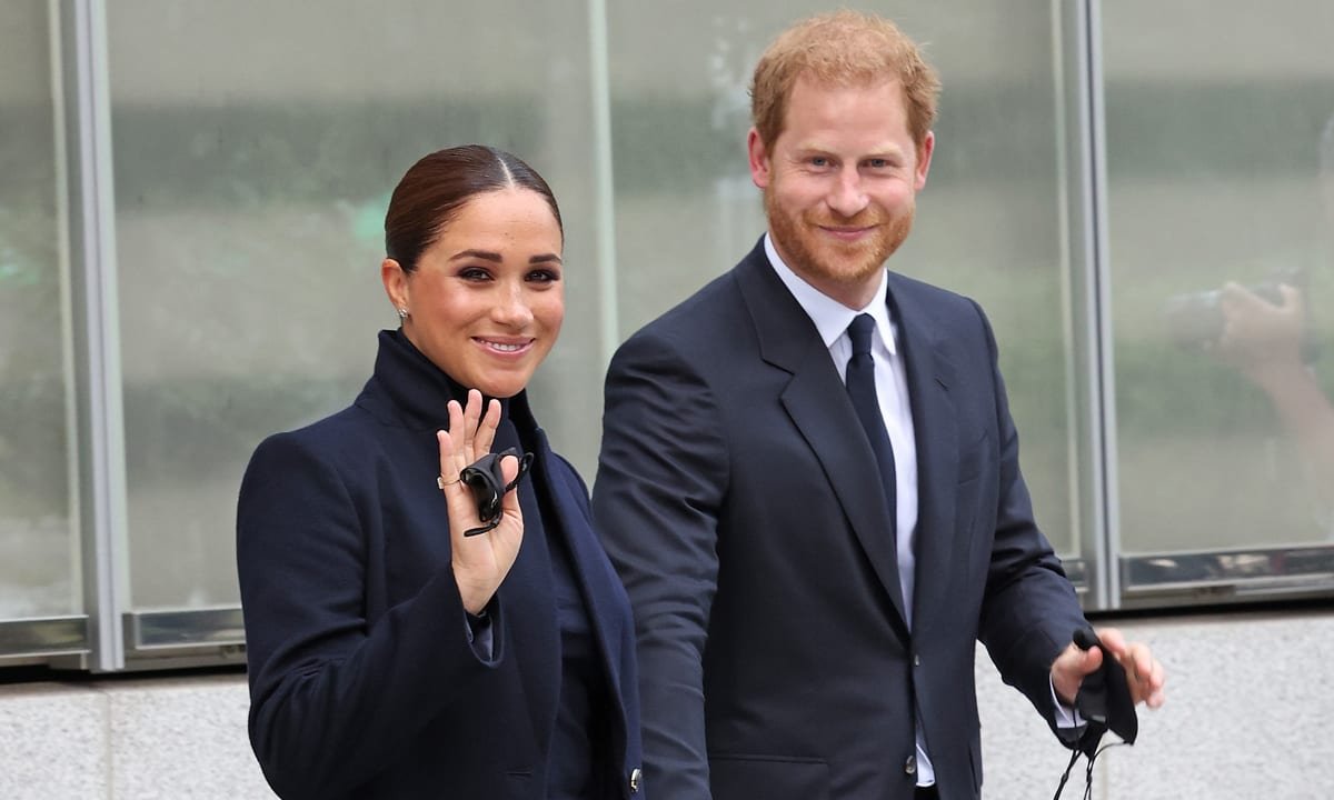 Prince Harry & Meghan Markle look carefree as they are seen for first time since Netflix controversy