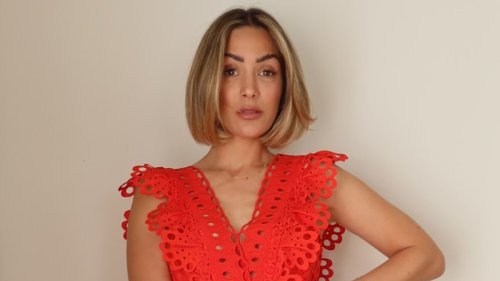 Frankie Bridge's beautiful red dress could be designer - but it's just £89