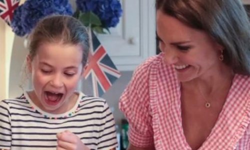 Princess Kate bakes with all three kids at home in sweet video