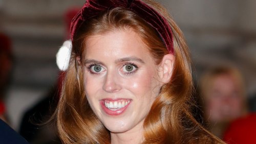 Princess Beatrice surprises in incredible bridal lace cape with monogram detailing
