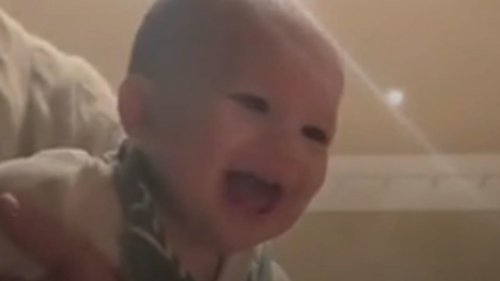 WATCH: Prince Archie can't stop giggling at Prince Harry in sweet family video