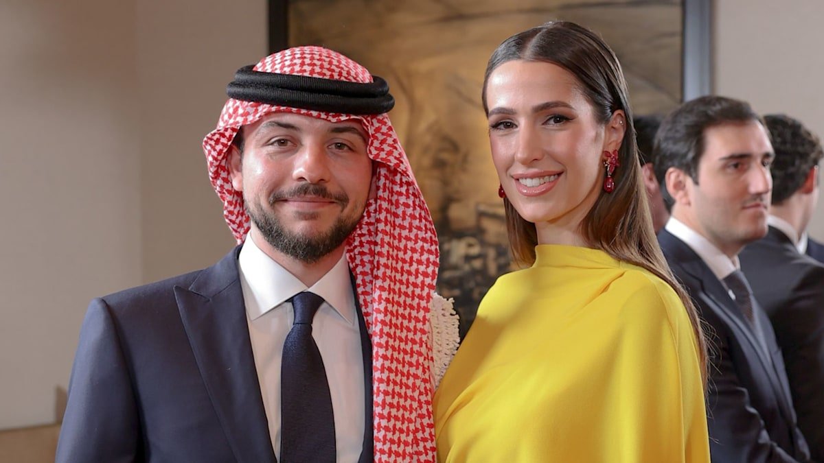Princess Rajwa and Prince Hussein of Jordan make rare outing since their royal wedding