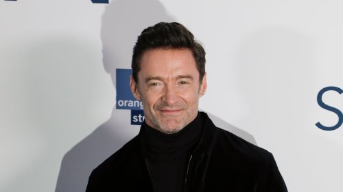 Hugh Jackman's son Oscar almost towers over his 6ft3 dad in extremely rare appearance