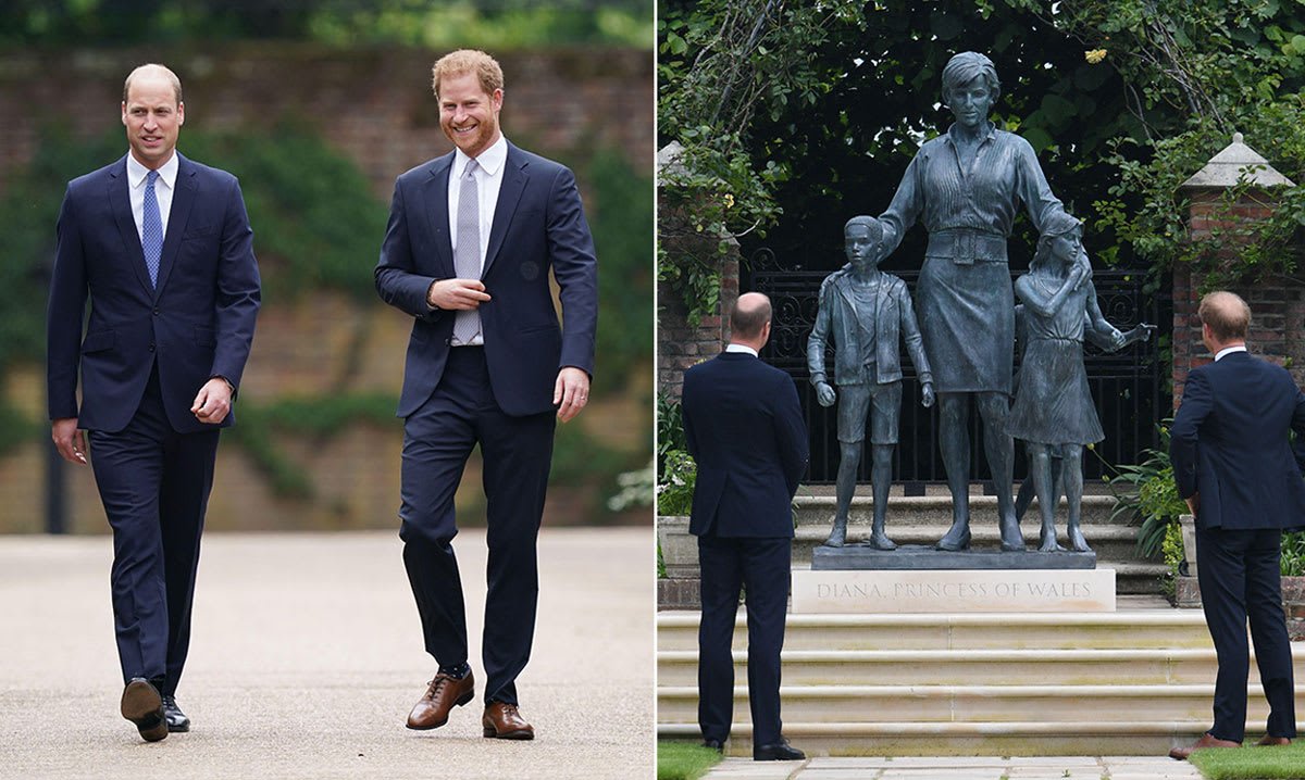 Princess Diana's statue unveiling: Harry and William reunite and family tributes