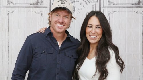 Joanna Gaines' husband Chip pictured in precarious position as he declares himself 'too old for this'
