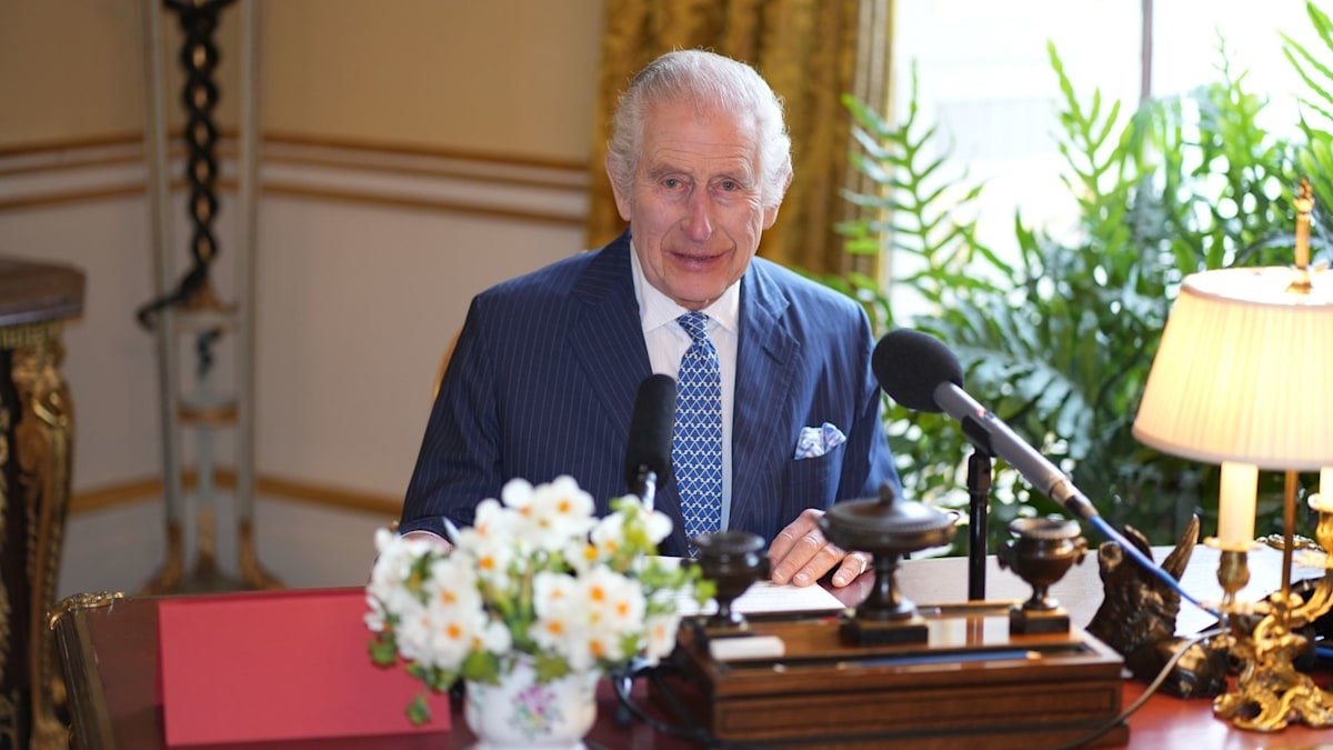 King Charles releases personal at-home photo as he delivers Easter message