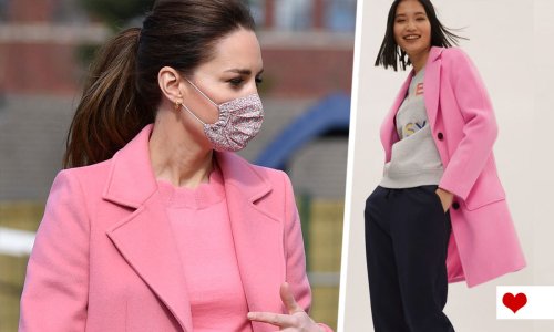 This pink Marks & Spencer coat looks incredibly like Kate Middleton’s