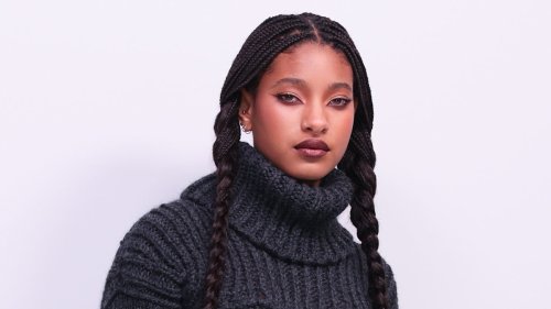 Willow Smith displays insanely toned abs in tiny sweater for edgy Paris Fashion Week appearance