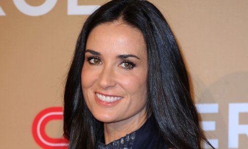 Demi Moore, 60, Wows In Buttoned-down Shirt And High Heels For Jaw ...