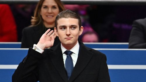 Barron Trump's wild new college makeover is dramatically different from clean cut image