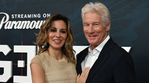 Richard Gere's wife Alejandra Silva 'holding it together' in rare photo with 3 sons
