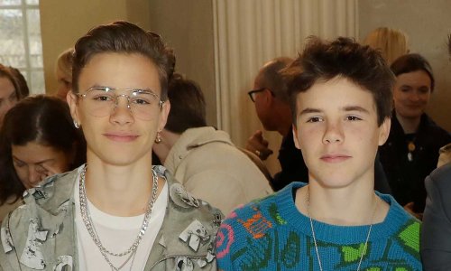 Romeo and Cruz Beckham twin in divisive accessories during sibling outing