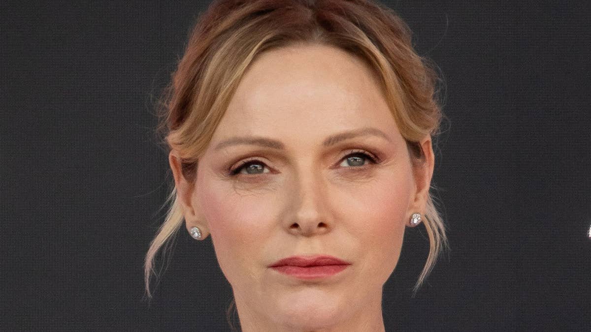 Princess Charlene is angelic in sleek white suit – and longest flicky bob