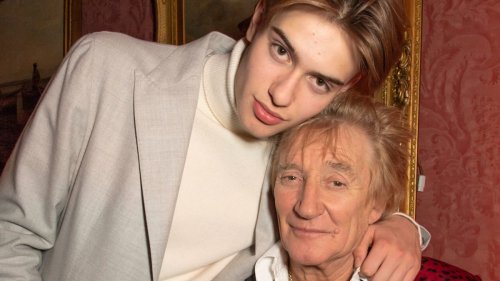 Penny Lancaster and Rod Stewart's teenage son looks so like his rockstar dad in brooding photo