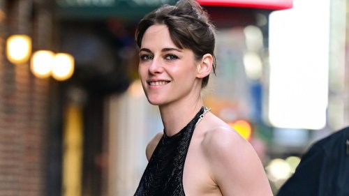 Kristen Stewart goes braless in semi-sheer top and stockings for racy new appearance