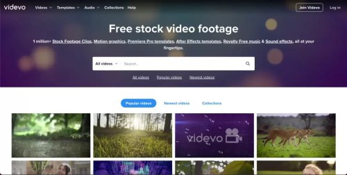 Videvo : une bibliothèque de vidéos, musiques et effets sonores libres de droits