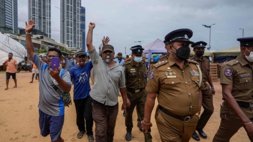Protest in Sri Lanka gegen Notstand
