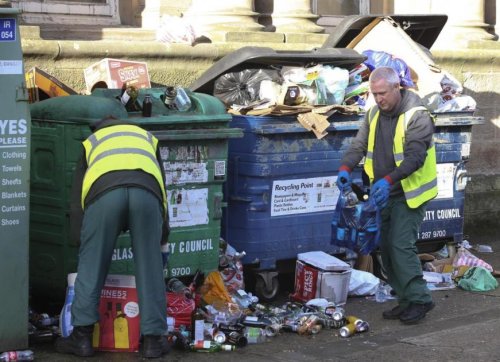 Union sets dates for strikes by binmen in 15 Scots areas over 'pitiful' pay offer