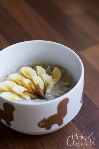 Aktuelle Obsessionen: Bananen-Porridge und Yoga