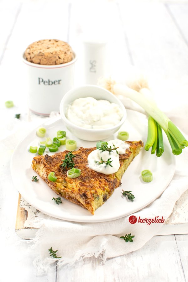 Kartoffelkuchen Rezept - herzhaft, knusprig, schnell gemacht