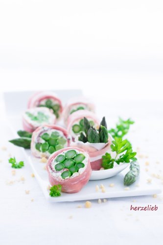 Spargel Schinken Sushi Rezept - geniales Spargel Fingerfood