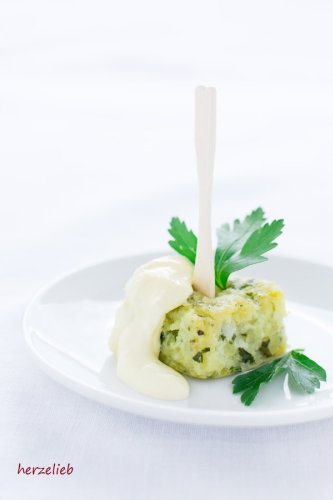 Rezept für Kartoffel Kohlrabi Happen - Partyfood & Fingerfood