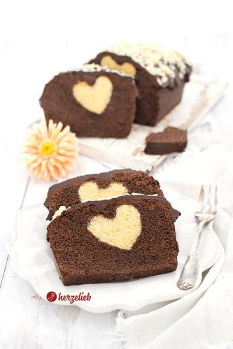 Schokokuchen Rezept - Schokoladenkuchen mit Motiv innen
