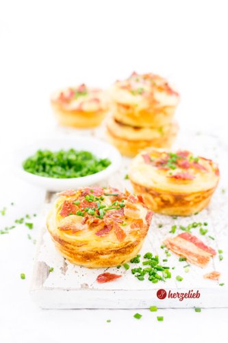 Spaghetti Carbonara Muffins Rezept – Party- oder Fingerfood
