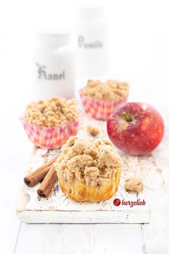 Apfel-Quarkmuffins Rezept - kleine, schnelle Apfelkuchen