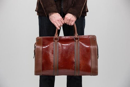 Grab and Go! The Leather Overnight Bag