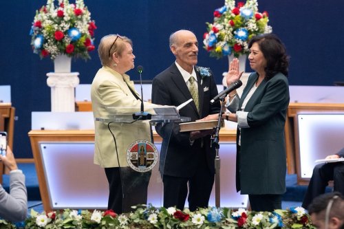 Horvath, Solis take oath for LA County Board of Supervisors
