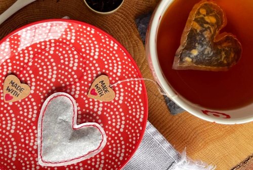 Tea Lovers Will Adore These Heart-Shaped Tea Bags