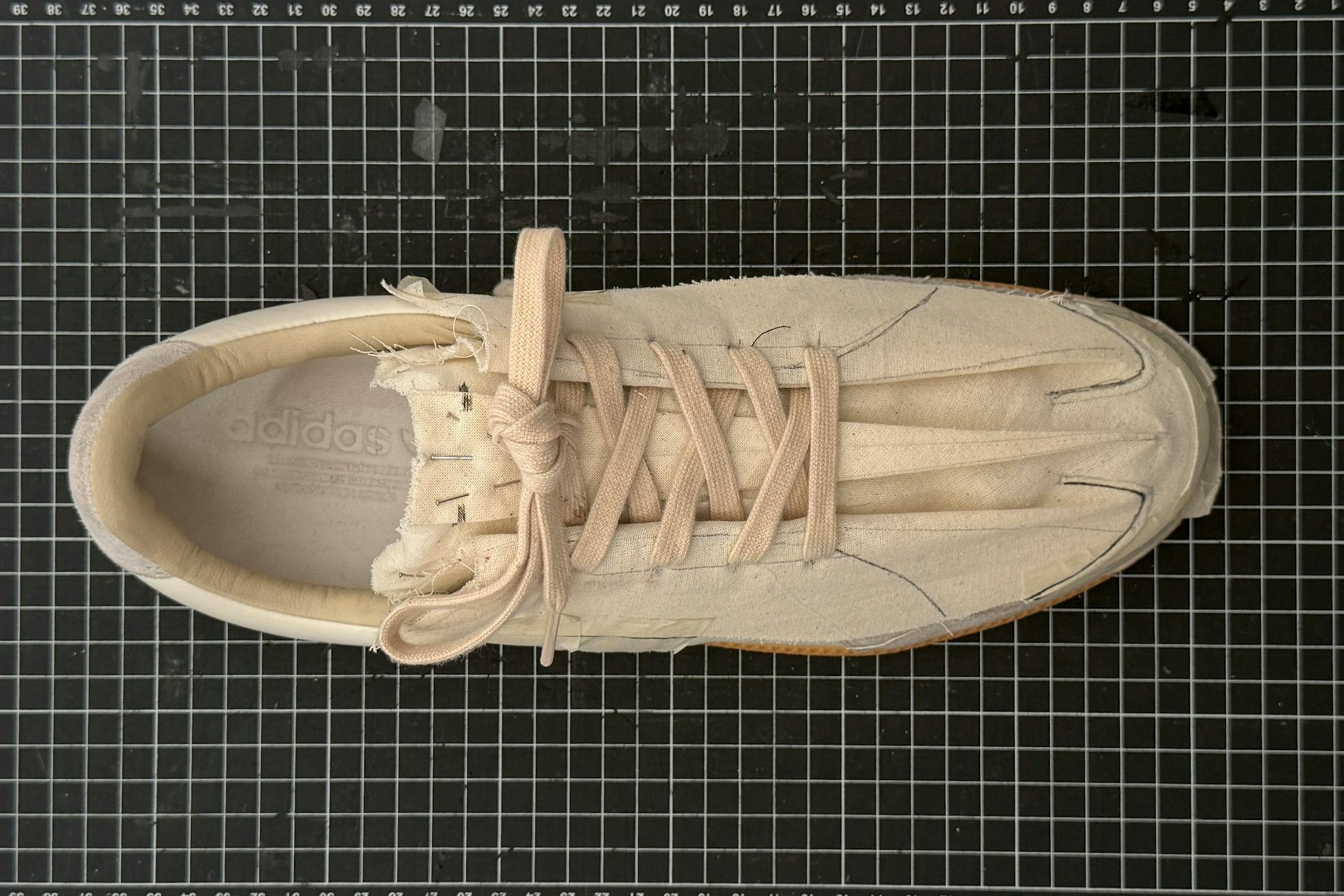 This Designer Made Wearable Origami Art Out of adidas' Military Trainer (EXCLUSIVE)