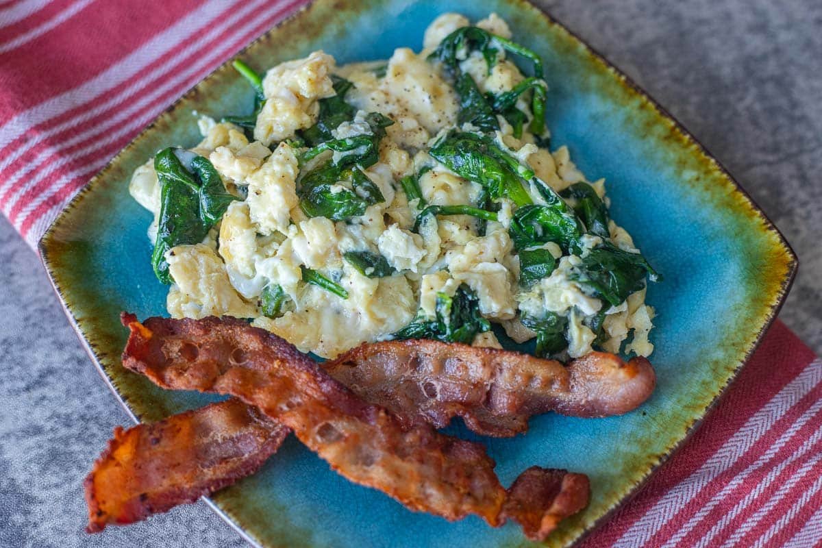 Low Carb Spinach and Eggs Recipe