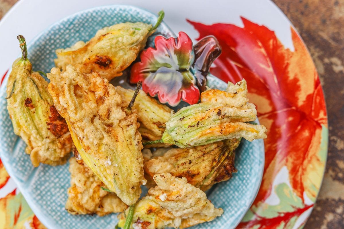 Cheese-Stuffed Zucchini Flowers