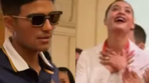 Shubman Gill's sight leaves woman spellbound in GT team hotel, video spreads like wildfire
