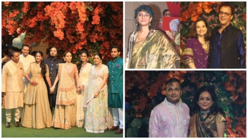Anant Ambani-Radhika Merchant engagement: Kiran Rao, Rajkumar Hirani, Meezaan join celebrations