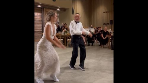 Father-daughter duo's dance performance to songs from early 2000s on wedding day amazes netizens. Watch
