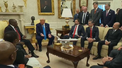Trump brings up India-Pakistan ceasefire in meeting with Ramaphosa: 'I settled it through trade'