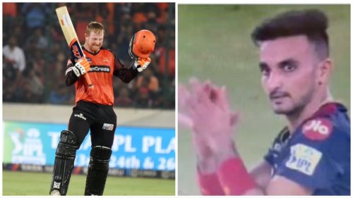 Watch: Harshal Patel comes up with internet-breaking gesture after outfoxing ton-up Heinrich Klaasen in SRH vs RCB tie
