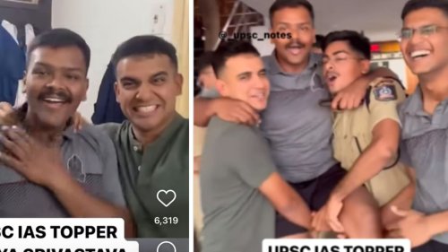 Aditya Srivastava, UPSC civil services topper: Video shows his first reaction. Watch how his friends celebrated