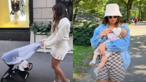 Priyanka Chopra shares pic with Malti Marie as she takes her out for a stroll