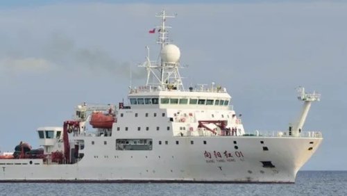 Why are there three Chinese spy ships in the Indian Ocean Region?