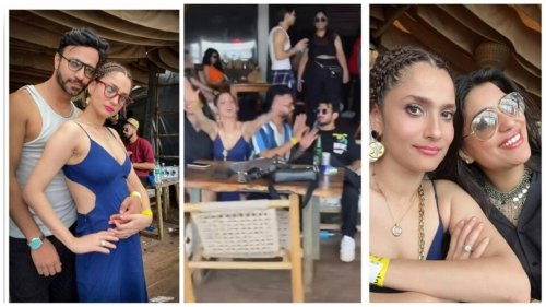 Ankita Lokhande and Vicky Jain party in Goa with Arjun Bijlani and other friends. Watch