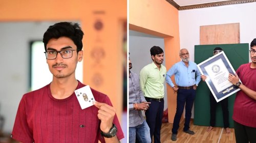 Indian magician claims his 6th Guinness World Records title with watermelons, playing cards - viral video