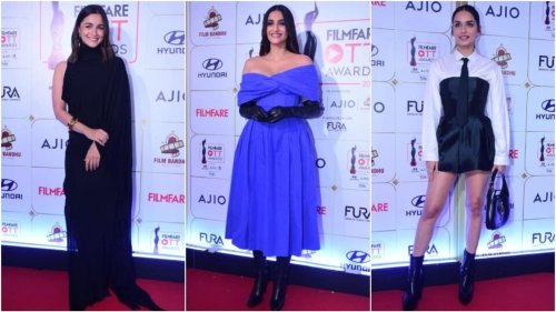 Alia Bhatt, Sonam Kapoor, Manushi Chhillar and other stars attend Filmfare OTT Awards. See who wore what on red carpet