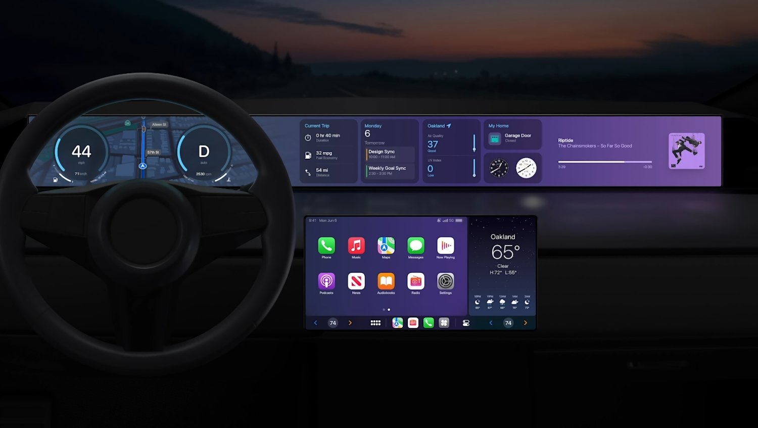 Apple mejora CarPlay con un nuevo diseño, integración completa en el coche y más