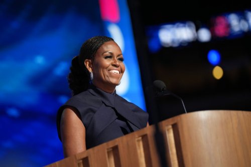 Forever First Lady Michelle Obama Speaks At The DNC, Dazzles Social Media