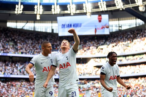 ‘What a find’: Sky pundit wowed by Tottenham defender who is ‘playing centre-forward’