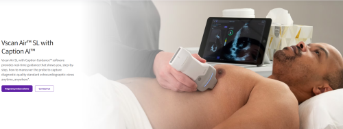 GE HealthCare Launches Caption AI on Vscan Air SL Wireless Handheld Ultrasound System